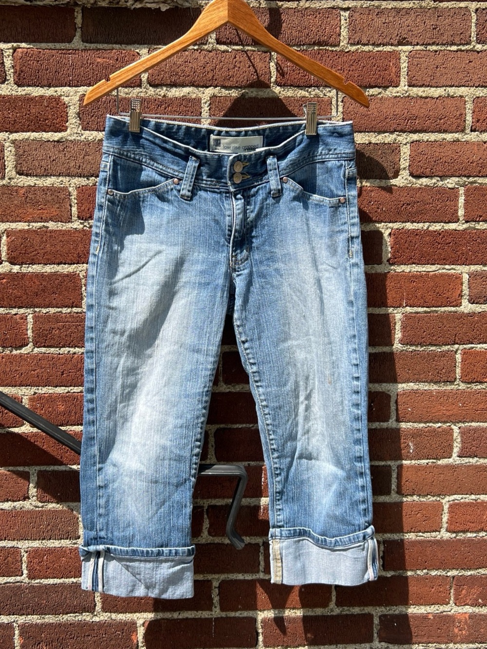 GAP Light Blue Cropped Roll-Cuff Jeans